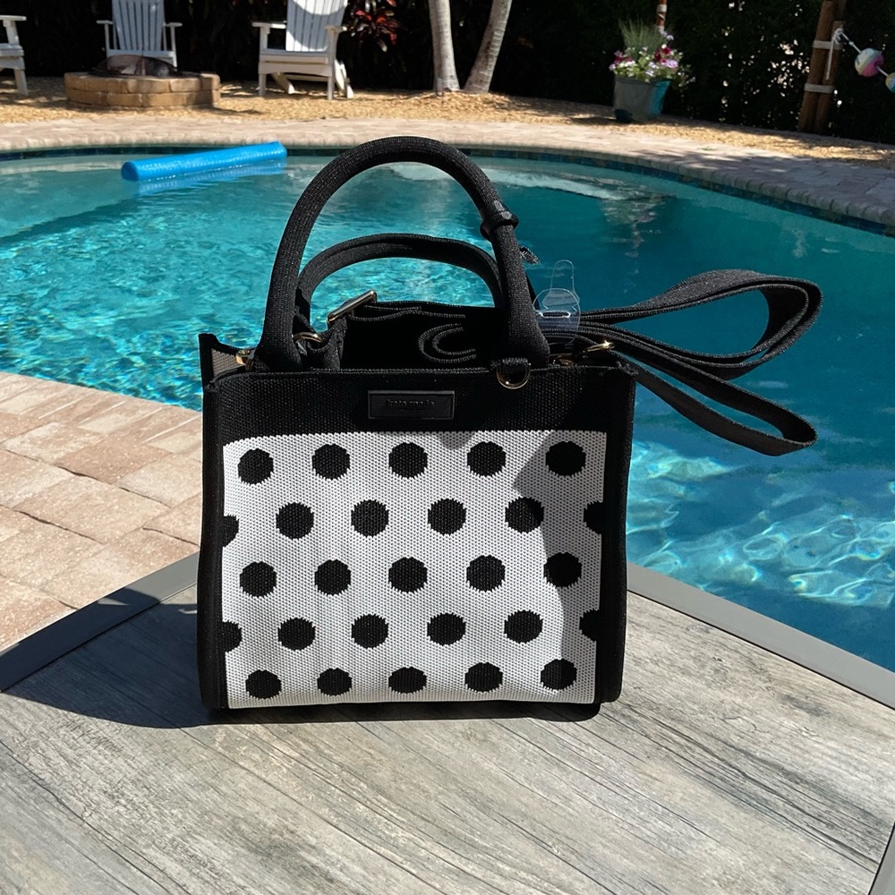 ♠️🤍kate spade new york x Target Black & White Polka Dot Tote Bag